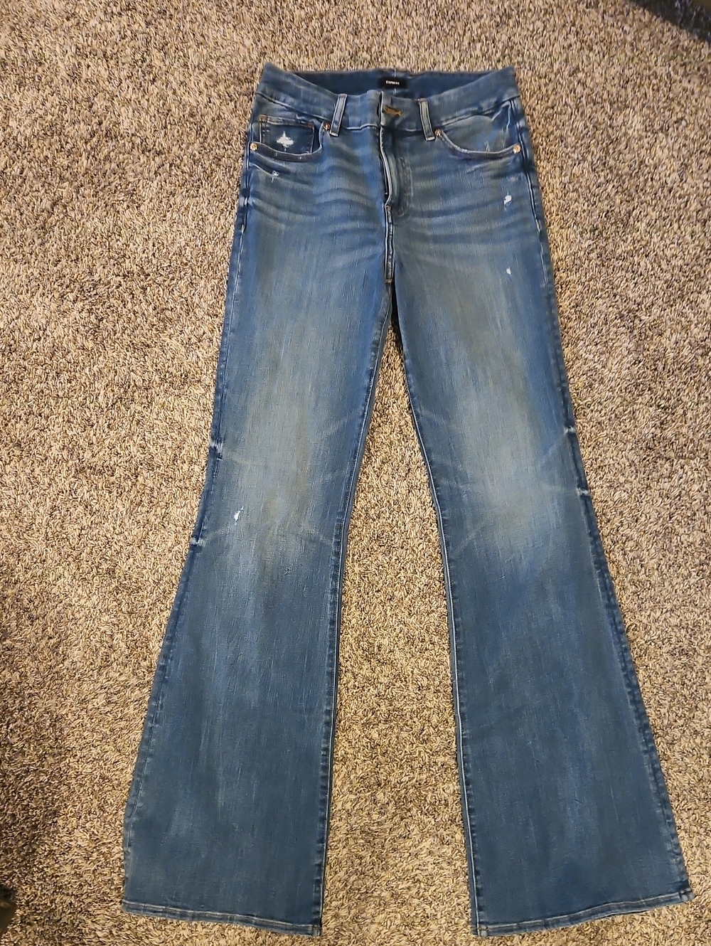 Express Women’s Blue Wide Leg Jeans